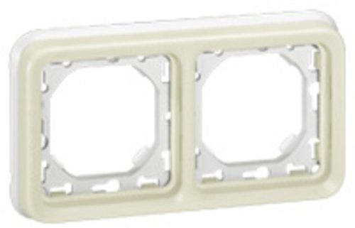 Рамка горизонтальная Legrand Plexo 2-м. с суппортом IP55 белый картинка